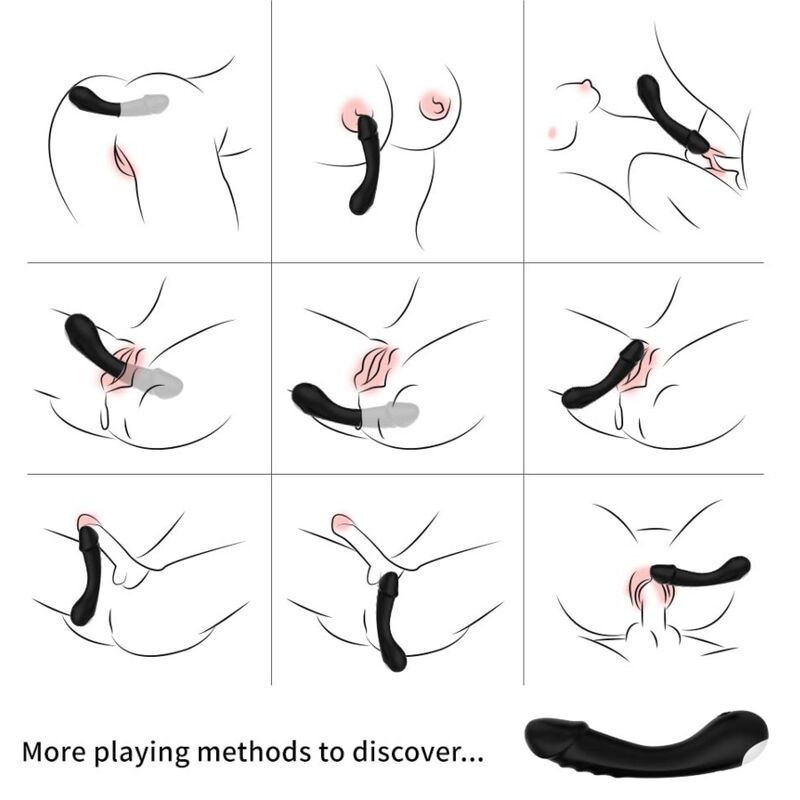 ARMONY DILDO VIBRADOR PUNTO G SILICONA NEGRO