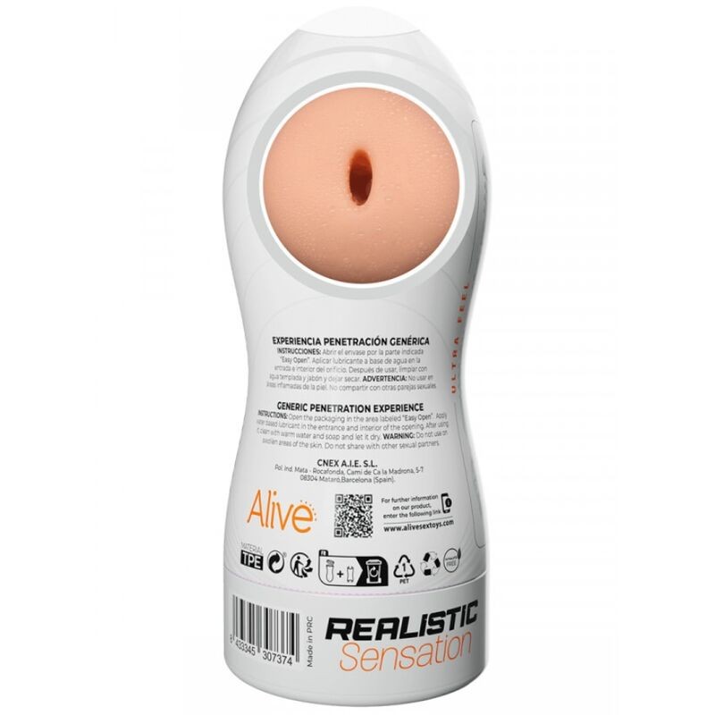 ALIVE MAXI FLEX MASTURBADOR MASCULINO GENeRICO TALLA L
