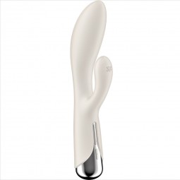 SATISFYER SPINNING RABBIT 1 ESTIMULACION CLITORIS Y PUNTO G BEIGE