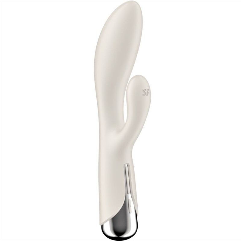 SATISFYER SPINNING RABBIT 1 ESTIMULACION CLITORIS Y PUNTO G BEIGE