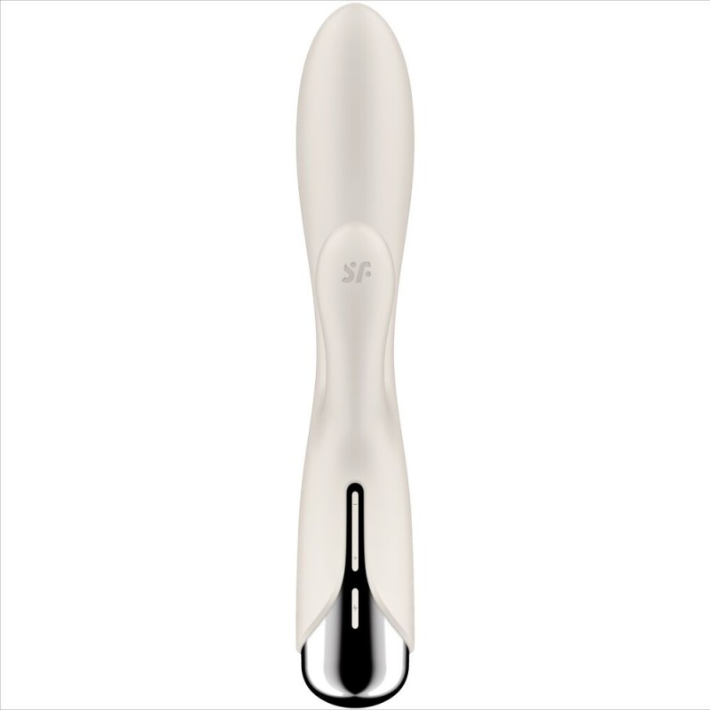 SATISFYER SPINNING RABBIT 1 ESTIMULACION CLITORIS Y PUNTO G BEIGE