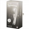 SATISFYER SPINNING RABBIT 1 ESTIMULACION CLITORIS Y PUNTO G BEIGE