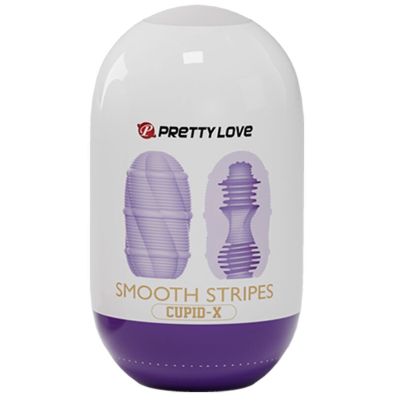 PRETTY LOVE HUEVO MASTURBADOR SMOOTH STRIPES CUPID