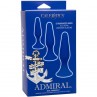 CALEXOTICS ADMIRAL KIT 3 PLUG ANAL AZUL