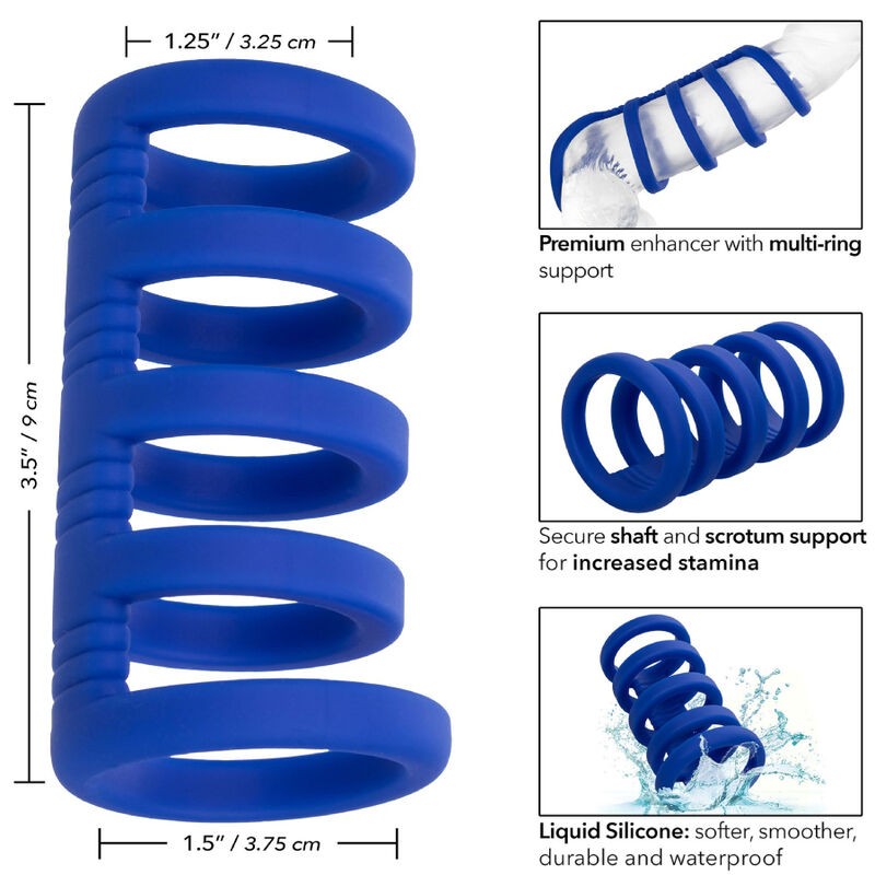 CALEXOTICS ADMIRAL JAULA XTREME PARA PENE AZUL