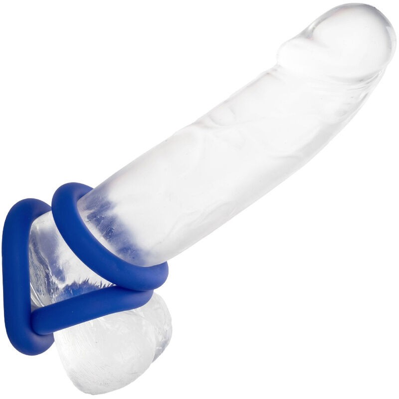 CALEXOTICS ADMIRAL SET 3 ANILLOS PARA PENE AZUL