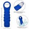 CALEXOTICS ADMIRAL BEADED FUNDA PENE SILICONA LiQUIDA AZUL