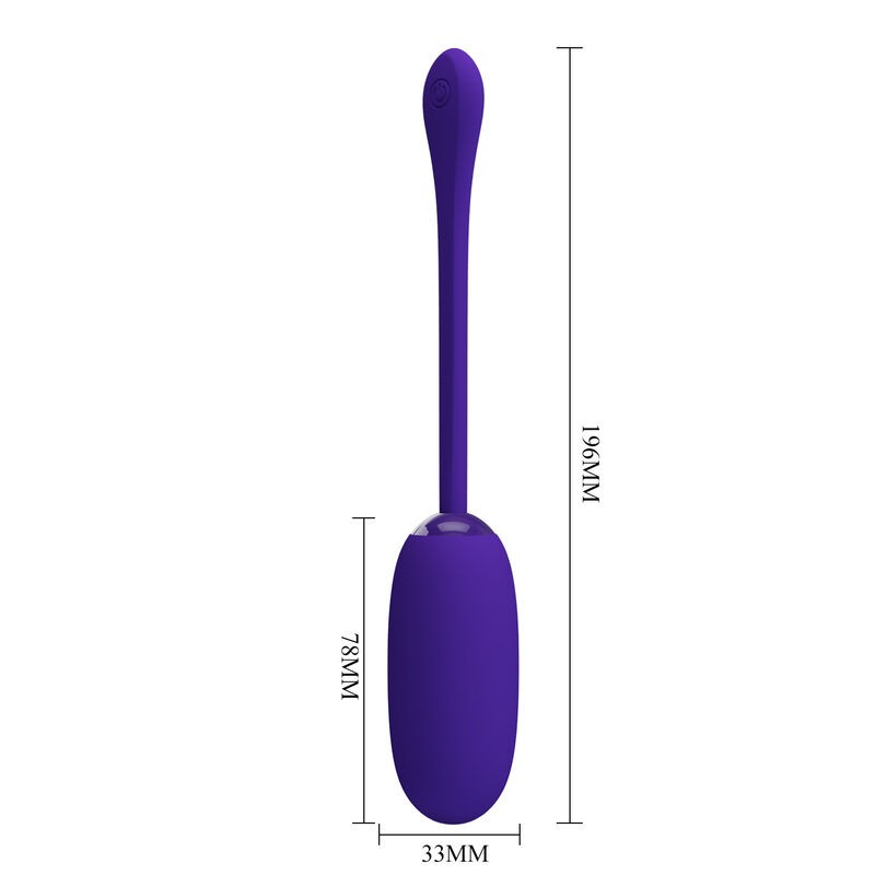 PRETTY LOVE JULIUS HUEVO VIBRADOR IMPERMEBLE RECARGABLE LILA