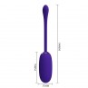 PRETTY LOVE JULIUS HUEVO VIBRADOR IMPERMEBLE RECARGABLE LILA