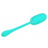 PRETTY LOVE JULIUS HUEVO VIBRADOR IMPERMEBLE RECARGABLE VERDE AGUA