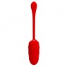 PRETTY LOVE HUEVO VIBRADOR CON TEXTURA MARINA RECARGABLE ROJO