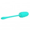 PRETTY LOVE HUEVO VIBRADOR CON TEXTURA MARINA RECARGABLE VERDE AGUA