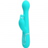 PRETTY LOVE DEJON VIBRADOR RABBIT 3 EN 1 MULTIFUNCIoN VERDE AGUA