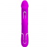PRETTY LOVE KAMPAS VIBRADOR RABBIT 3 EN 1 MULTIFUNCIoN CON LENGUA VIOLETA