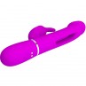 PRETTY LOVE KAMPAS VIBRADOR RABBIT 3 EN 1 MULTIFUNCIoN CON LENGUA VIOLETA