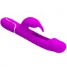 PRETTY LOVE KAMPAS VIBRADOR RABBIT 3 EN 1 MULTIFUNCIoN CON LENGUA VIOLETA