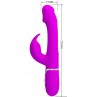 PRETTY LOVE KAMPAS VIBRADOR RABBIT 3 EN 1 MULTIFUNCIoN CON LENGUA VIOLETA