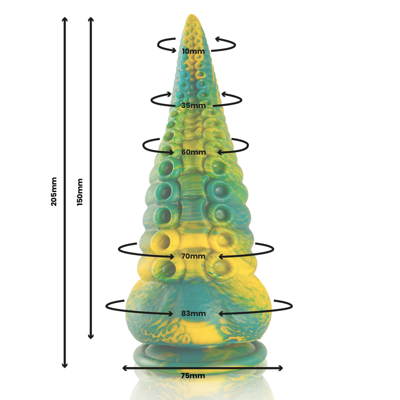 EPIC CETUS DILDO TENTaCULO VERDE TAMANO GRANDE