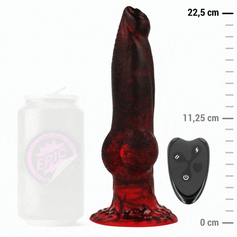 EPIC PROMETHEUS DILDO TITAN EN LLAMAS CONTROL REMOTO