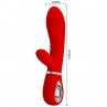 PRETTY LOVE THOMAS VIBRADOR PUNTO G MULTIFUNCIoN ROJO