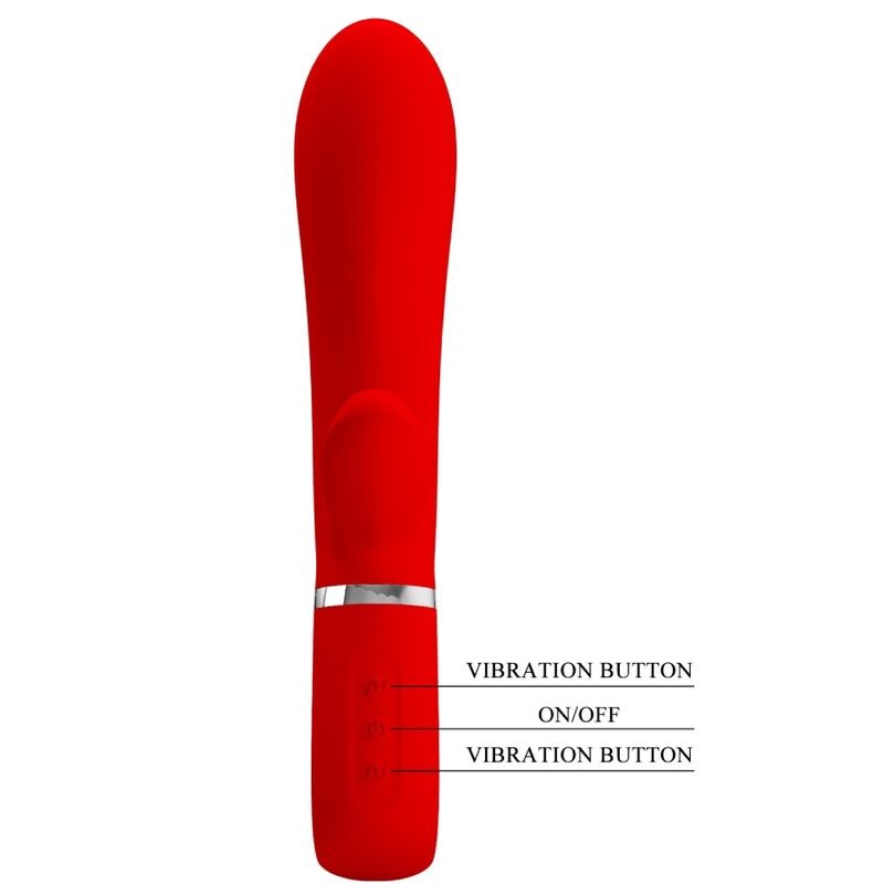 PRETTY LOVE THOMAS VIBRADOR PUNTO G MULTIFUNCIoN ROJO