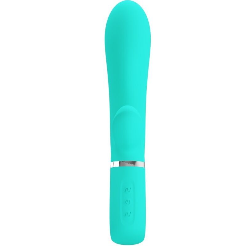 PRETTY LOVE THOMAS VIBRADOR PUNTO G MULTIFUNCIoN VERDE AGUA