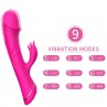ARMONY DILDO VIBRADOR RABBIT SILICONA FUCSIA