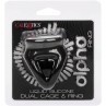 CALEXOTICS ALPHA ANILLO DE JAULA DOBLE NEGRO