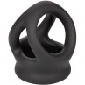 CALEXOTICS ALPHA ANILLO DE JAULA DOBLE NEGRO