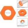 CALEXOTICS ALPHA ANILLO PROLONG SEXGONO NARANJA