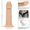 CALEXOTICS PERFORMANCE MAXX EXTENSIoN REALISTA CON ARNeS PIEL CLARO