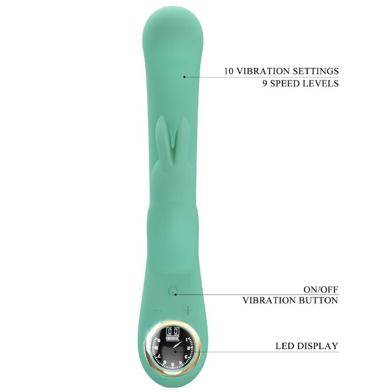 PRETTY LOVE LAMAR VIBRADOR RABBIT PUNTO G VERDE