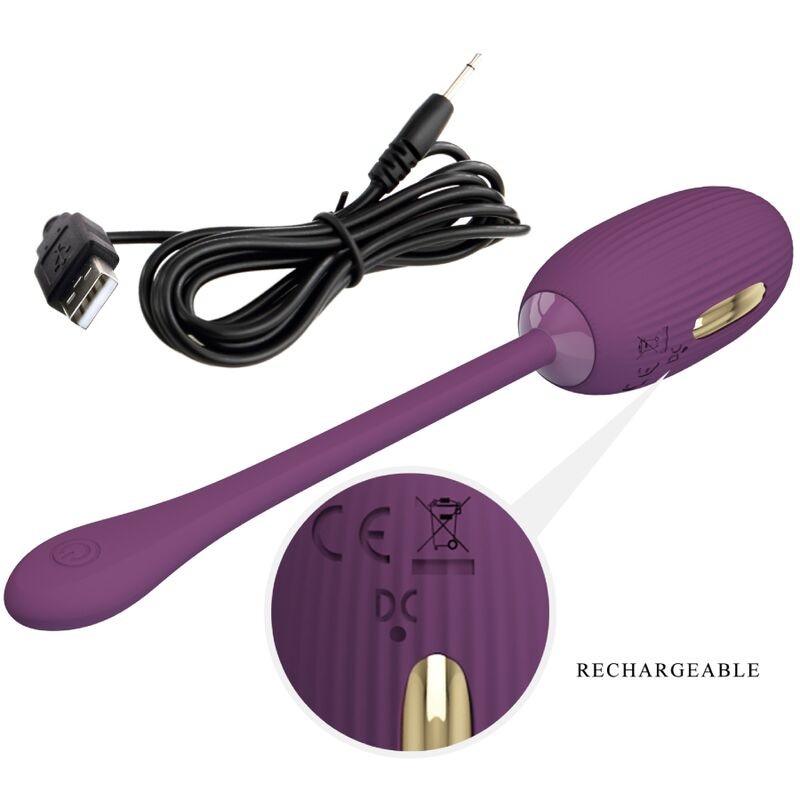 PRETTY LOVE DOREEN HUEVO VIBRADOR RECARGABLE LILA