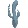 CALEXOTICS VIBRADOR TRIPLE eXTASIS GRIS