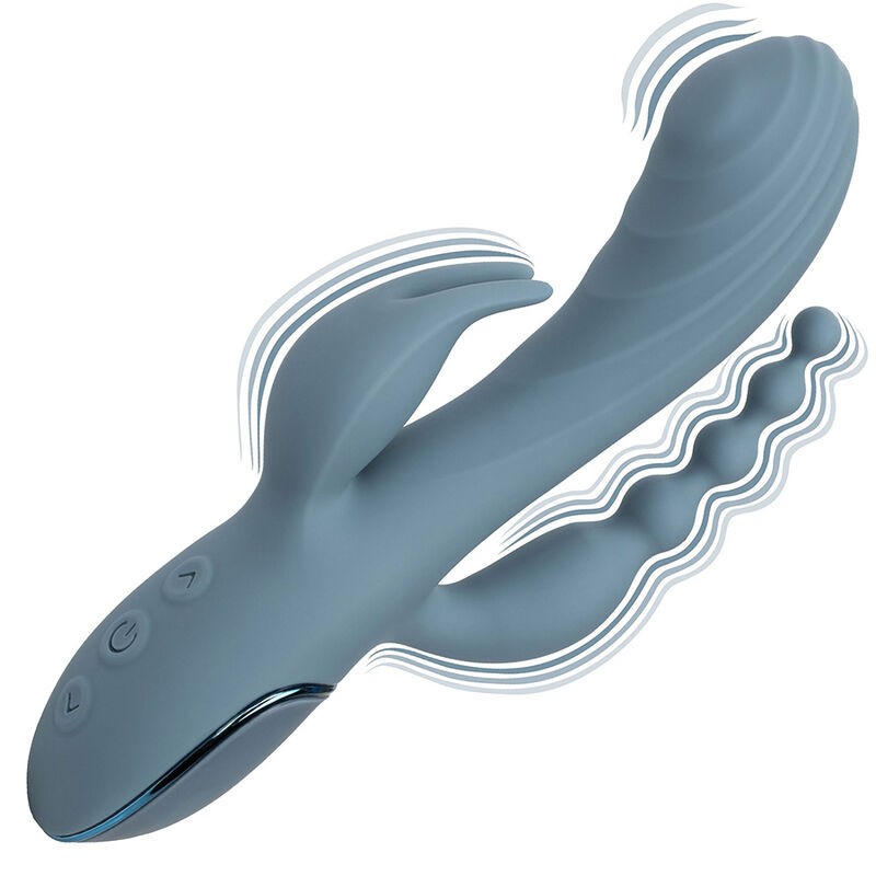CALEXOTICS VIBRADOR TRIPLE eXTASIS GRIS