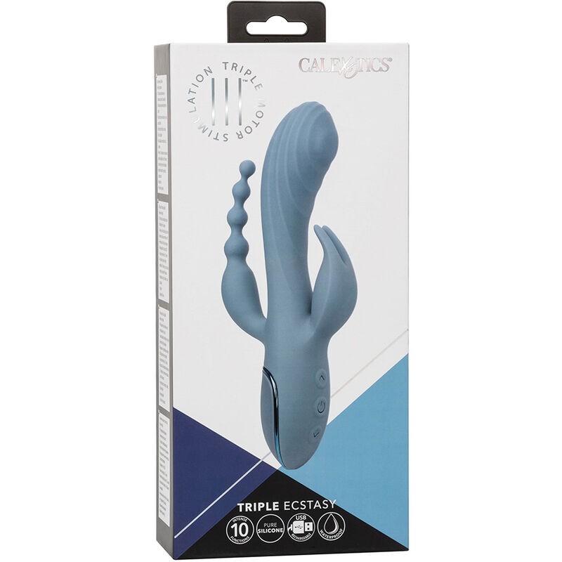 CALEXOTICS VIBRADOR TRIPLE eXTASIS GRIS