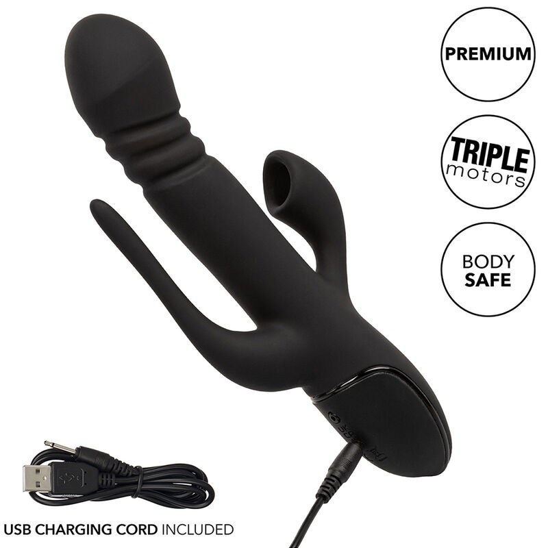 CALEXOTICS VIBRADOR TRIPLE EUPHORIA NEGRO
