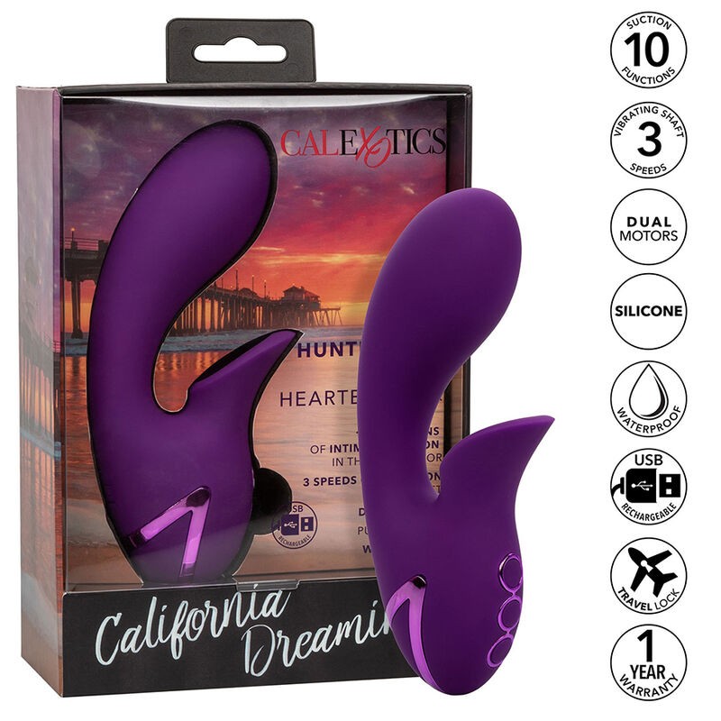 CALEXOTICS HUNTINGTON BEACH HEARTBREAKER ESTIMULADOR SUCCIONADOR MORADO BY CALIFORNIA DREAMING