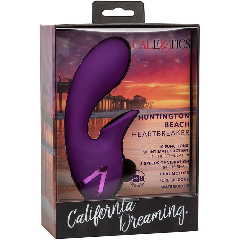 CALEXOTICS HUNTINGTON BEACH HEARTBREAKER ESTIMULADOR SUCCIONADOR MORADO BY CALIFORNIA DREAMING