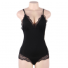 SUBBLIME TEDDY DETALLE ENCAJE FLORAL NEGRO L XL