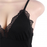 SUBBLIME TEDDY DETALLE ENCAJE FLORAL NEGRO L XL