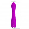 PRETTY LOVE GLORIA VIBRADOR CONEJO RECARGABLE IMPERMEABLE MORADO