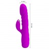 PRETTY LOVE MELANIE VIBRADOR CONEJO RECARGABLE MORADO