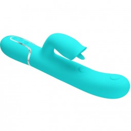 PRETTY LOVE VIBRADOR RABBIT CON LICKING VERDE AGUA