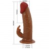 PRETTY LOVE MARION HARNESS BRIEFS UNIVERSAL CON DILDO VIBRACIoN 19 CM MULATO
