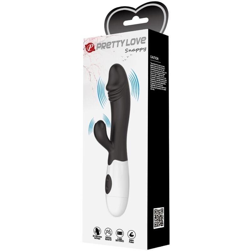 PRETTY LOVE SNAPPY VIBRADOR PUNTO G NEGRO