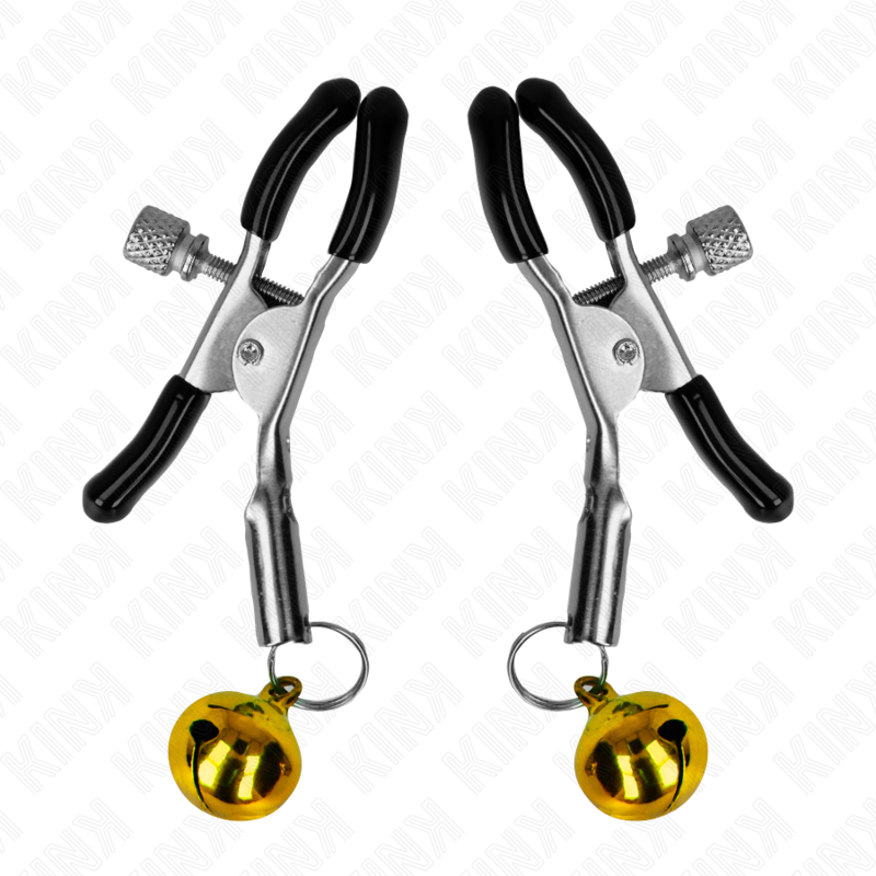 KINK PINZAS PARA PEZONES CON CAMPANILLA DORADA 6 CM