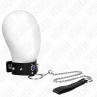 KINK COLLAR CON CORREA 65 CM CON DIAMANTES AZULES AJUSTABLE 36 43 CM X 5 CM