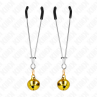 KINK PINZAS PARA PEZONES FINA CON CASCABEL DORADO 7 CM