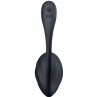 SATISFYER RIBBED PETAL ESTIMULADOR PUNTO G CONTROL REMOTO NEGRO APP GRATUITA